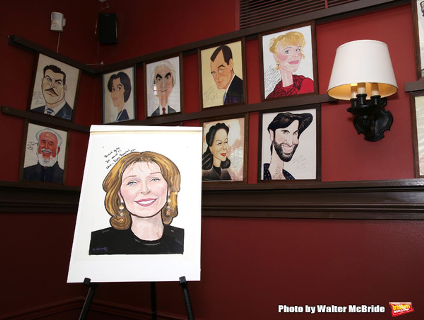 Photo Coverage: PRESENT LAUGHTER's Kate Burton Joins the Fabled Walls of Sardi's!  Image