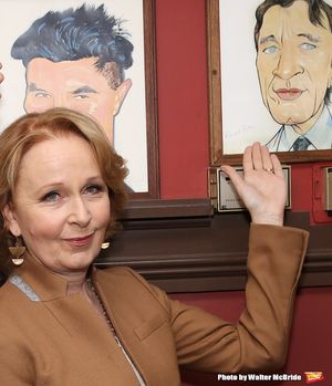 Kate Burton with Richard Burton caricature @ BroadwayWorld Kate Burton with Richard Burton caricature Photo
