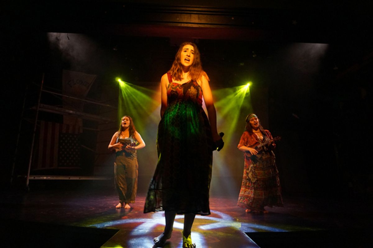 Shea Coughlin, Jerusha Wright, and Gabriella Jimenez at 