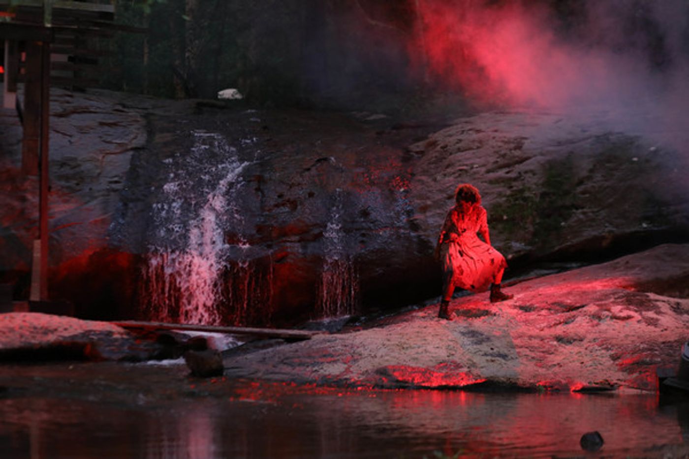 Photo Flash: First Look at Justin Deeley in Waterfall-Set MACBETH at Serenbe Playhouse  Image