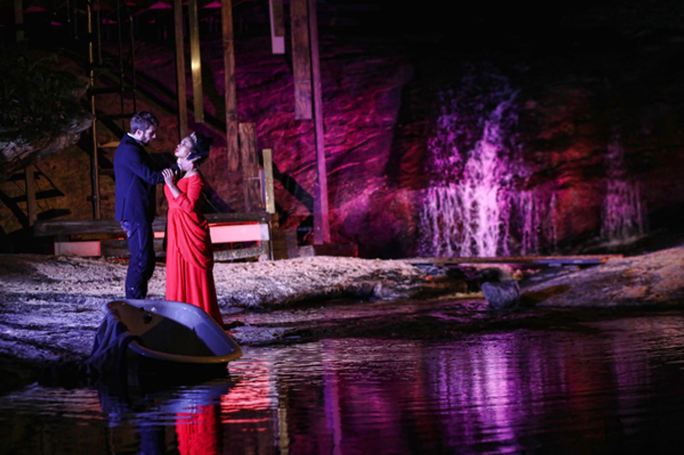 Photo Flash: First Look at Justin Deeley in Waterfall-Set MACBETH at Serenbe Playhouse  Image