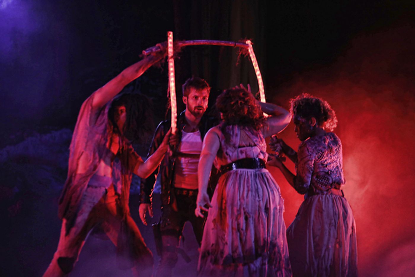 Photo Flash: First Look at Justin Deeley in Waterfall-Set MACBETH at Serenbe Playhouse  Image