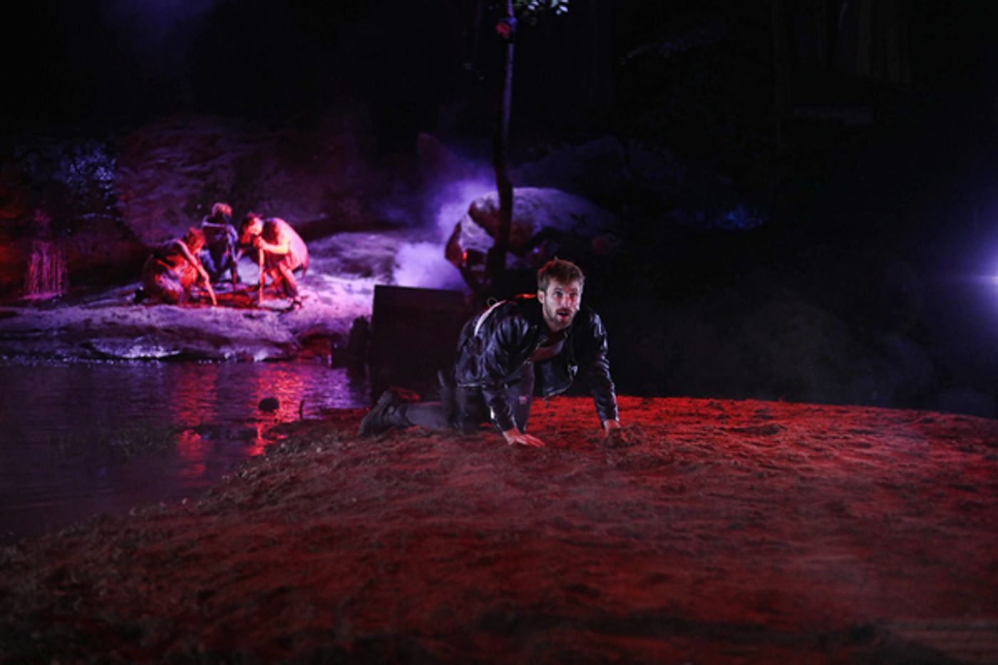 Photo Flash: First Look at Justin Deeley in Waterfall-Set MACBETH at Serenbe Playhouse  Image
