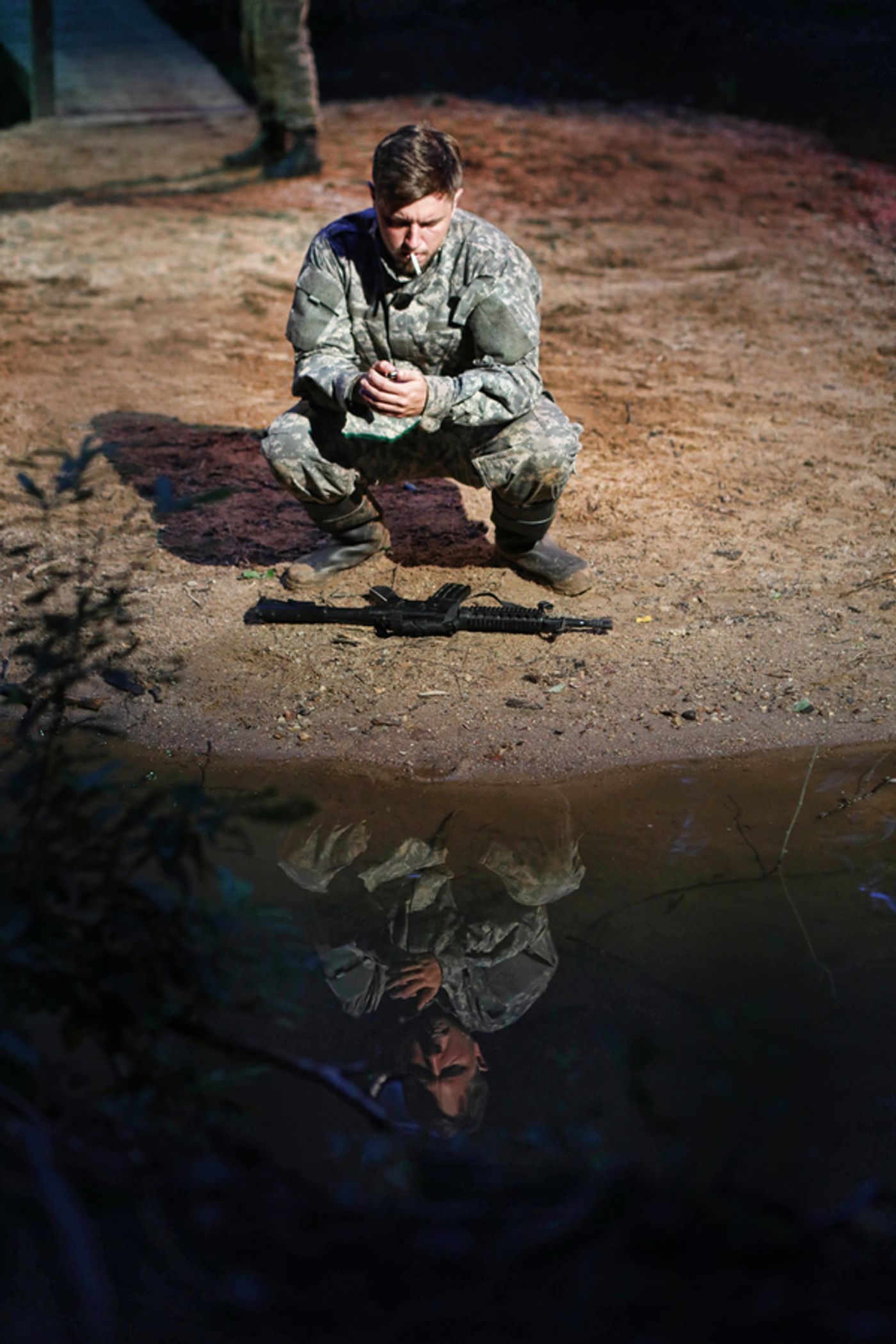 Photo Flash: First Look at Justin Deeley in Waterfall-Set MACBETH at Serenbe Playhouse  Image