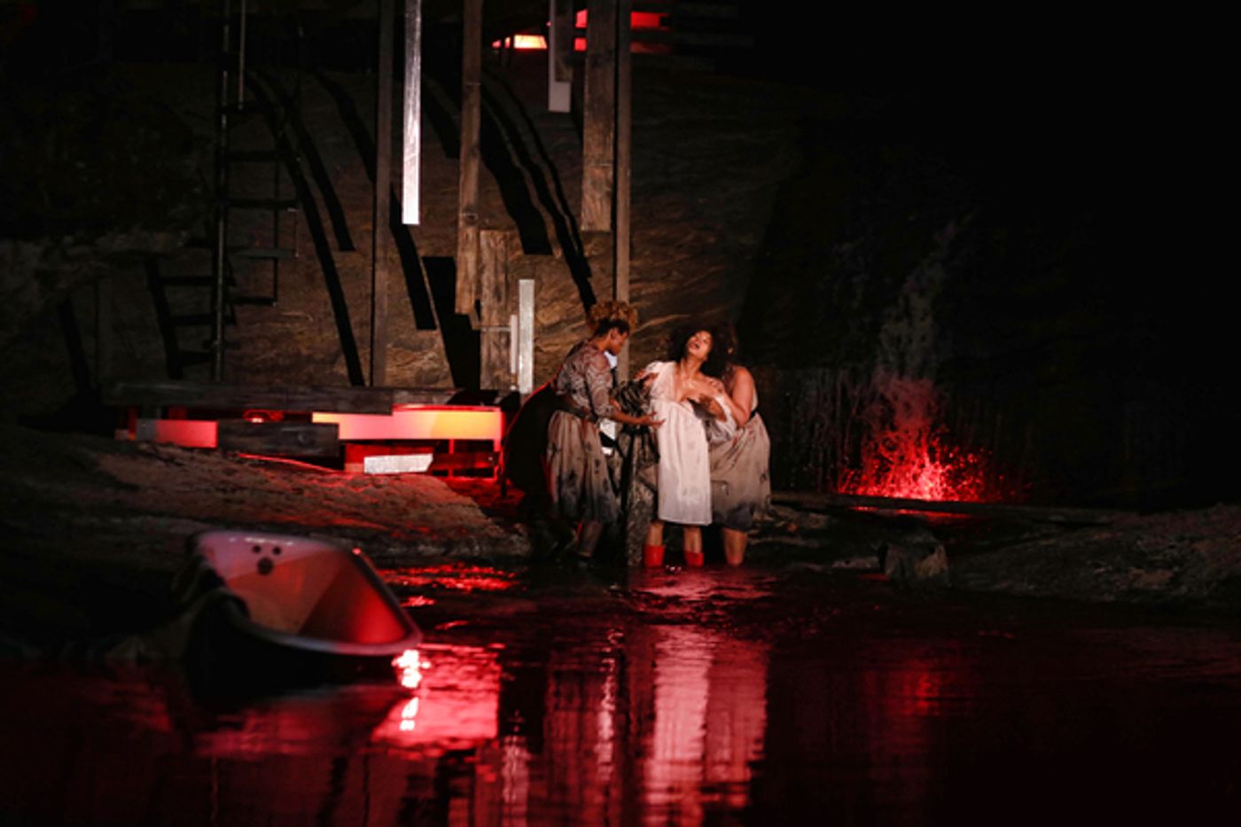 Photo Flash: First Look at Justin Deeley in Waterfall-Set MACBETH at Serenbe Playhouse  Image