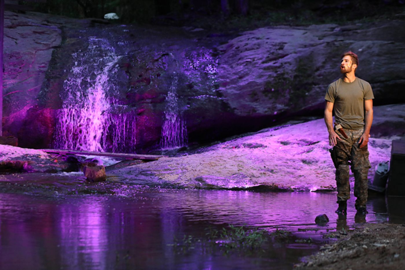 Photo Flash: First Look at Justin Deeley in Waterfall-Set MACBETH at Serenbe Playhouse  Image