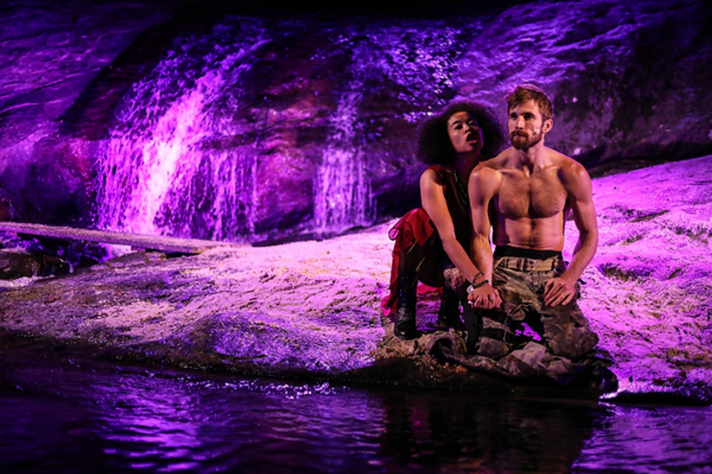 Photo Flash: First Look at Justin Deeley in Waterfall-Set MACBETH at Serenbe Playhouse  Image