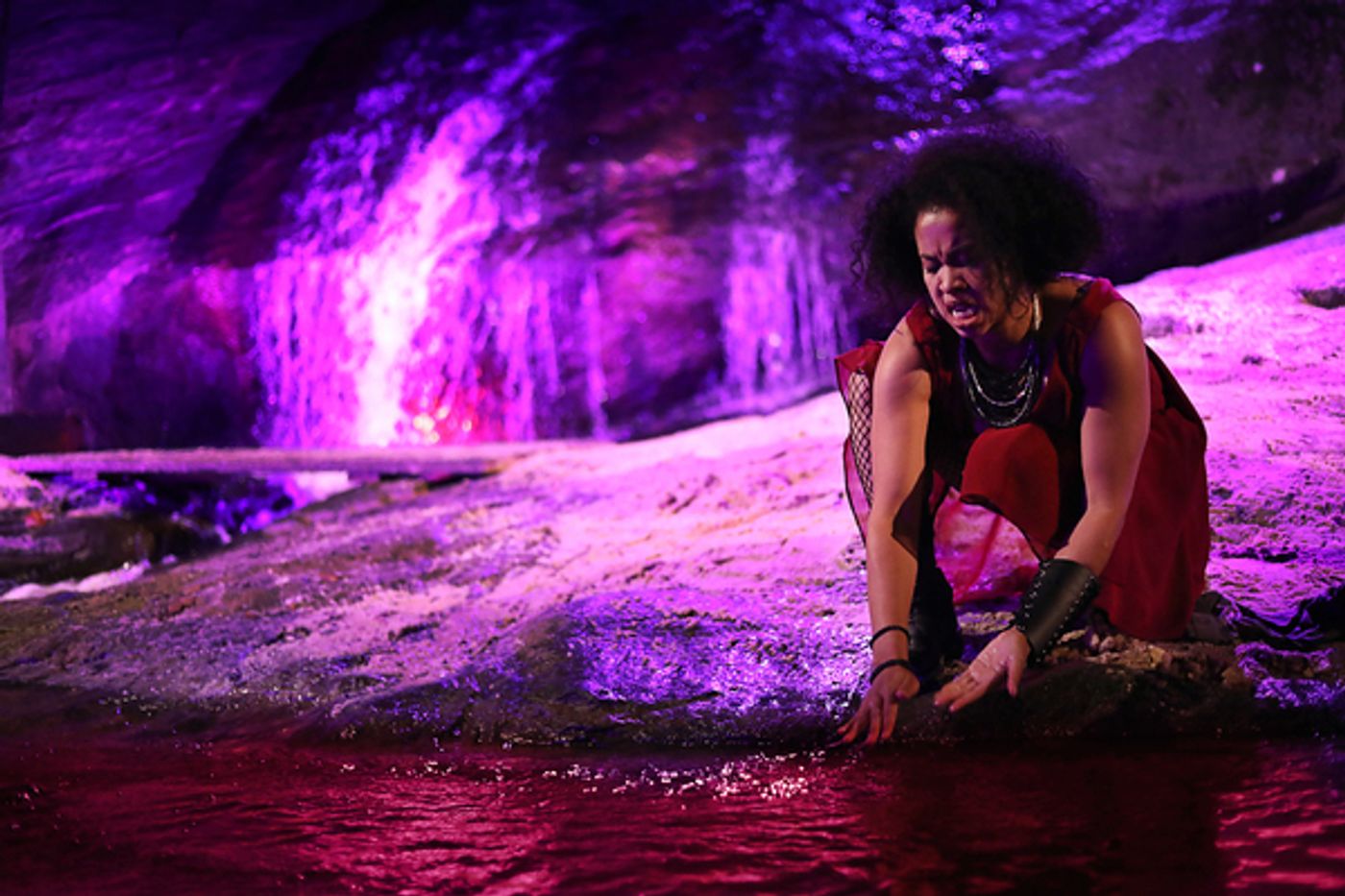 Photo Flash: First Look at Justin Deeley in Waterfall-Set MACBETH at Serenbe Playhouse  Image