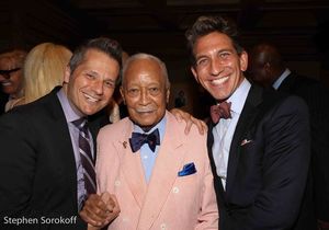Tom Postilio, Mayor David Dinkins, Mickey Conlon Photo