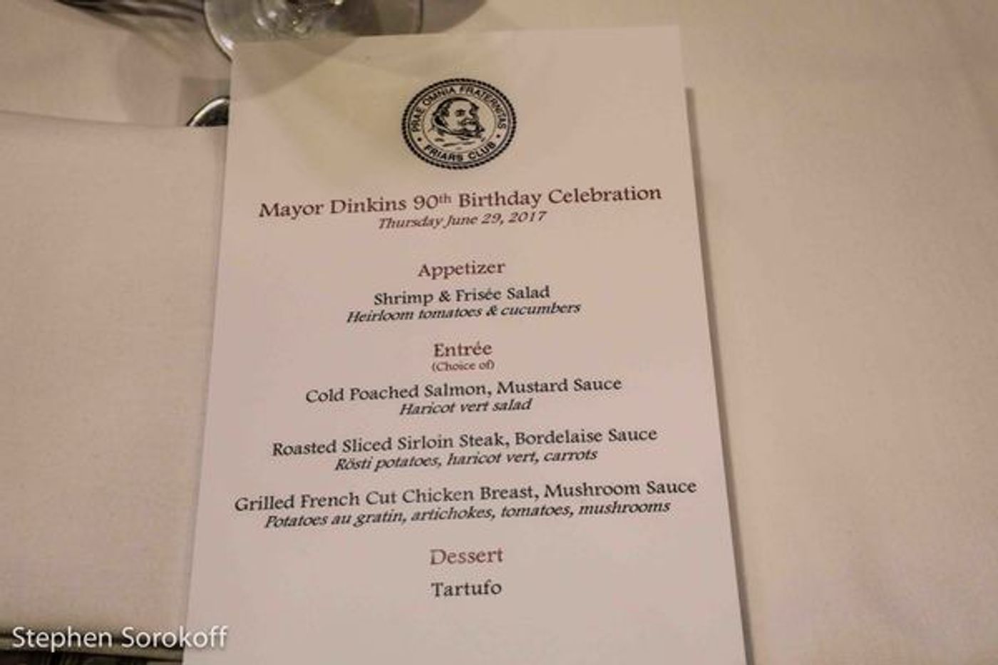 Photo Coverage: Gov. Cuomo, Harry Belafonte, and Others Join Friars In Saluting Mayor David Dinkins on His 90th  Image