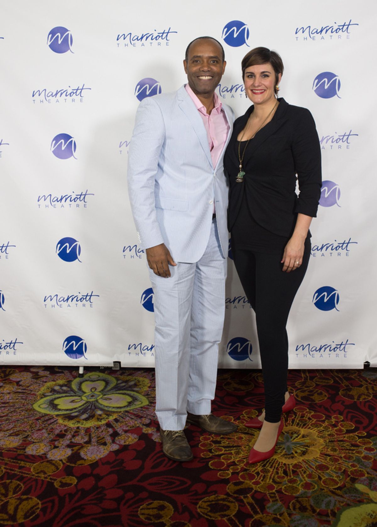 Nathaniel Stampley and Danni Smith at 