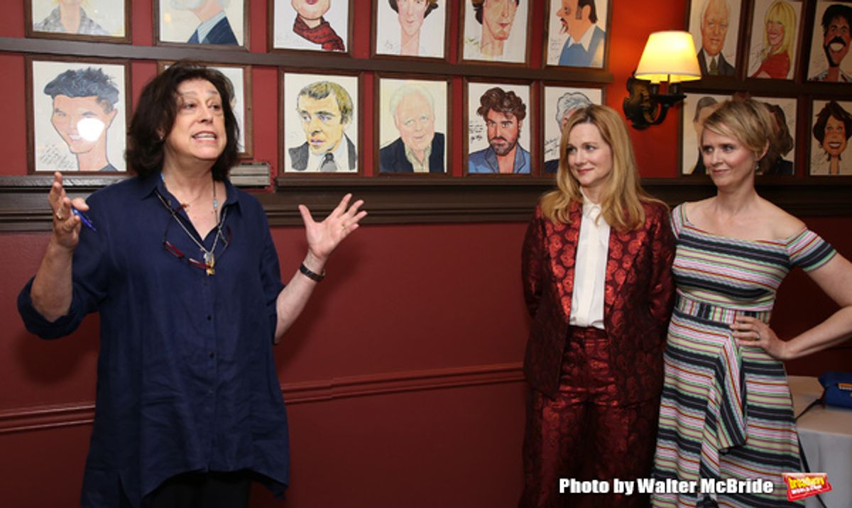 Lynne Meadow, Laura Linney and Cynthia Nixon  at 