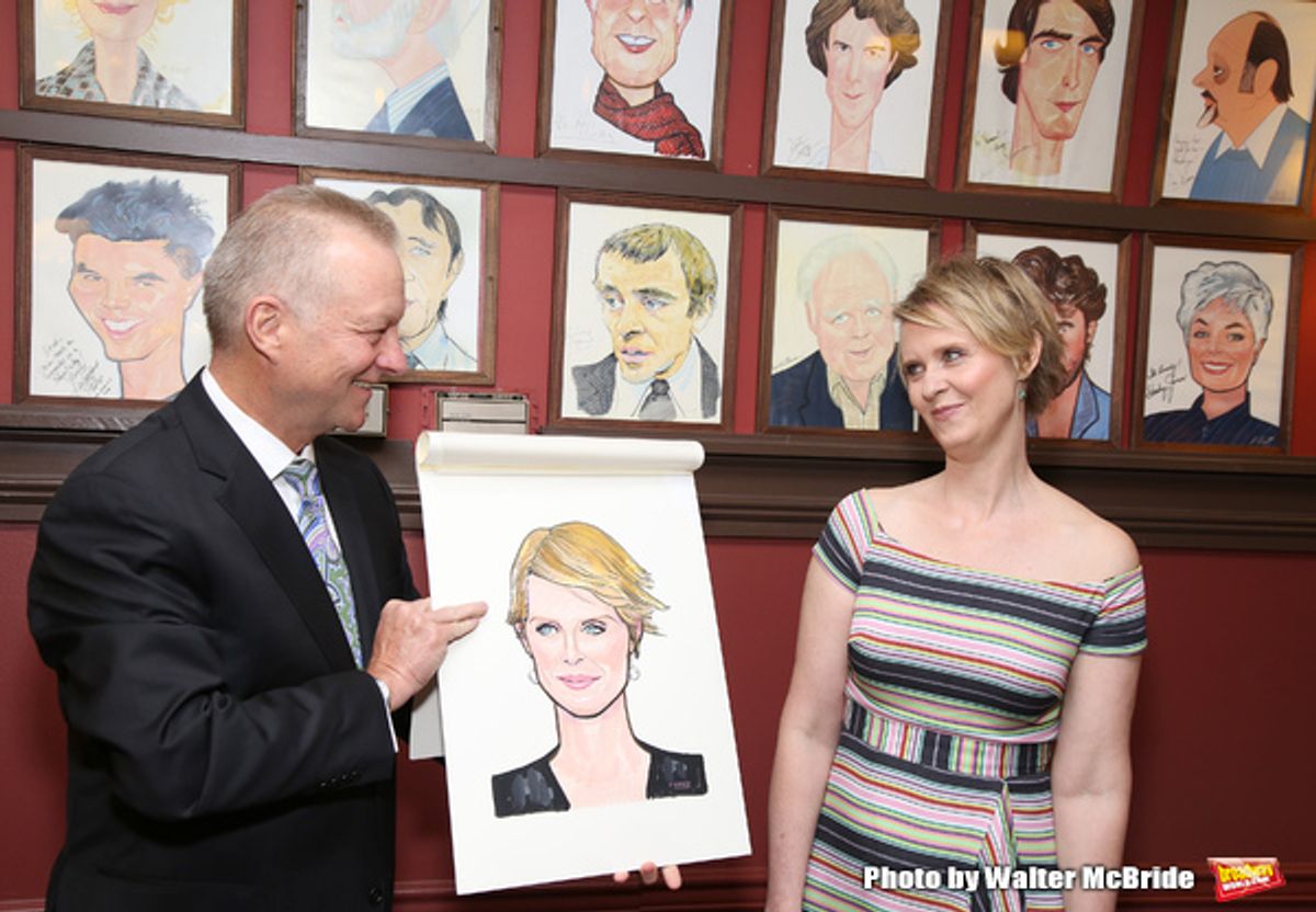 Max Klimavicius and Cynthia Nixon at 