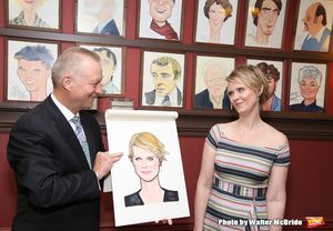Max Klimavicius and Cynthia Nixon Photo