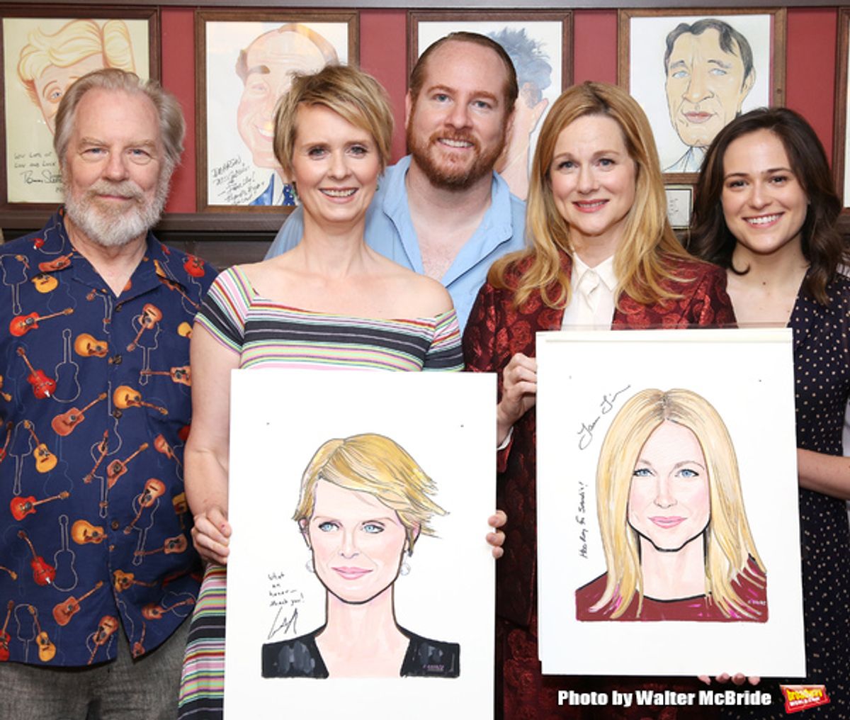 Michael McKean, Cynthia Nixon, Laura Linney, Francesca Carpanini and Michael Benz  at 