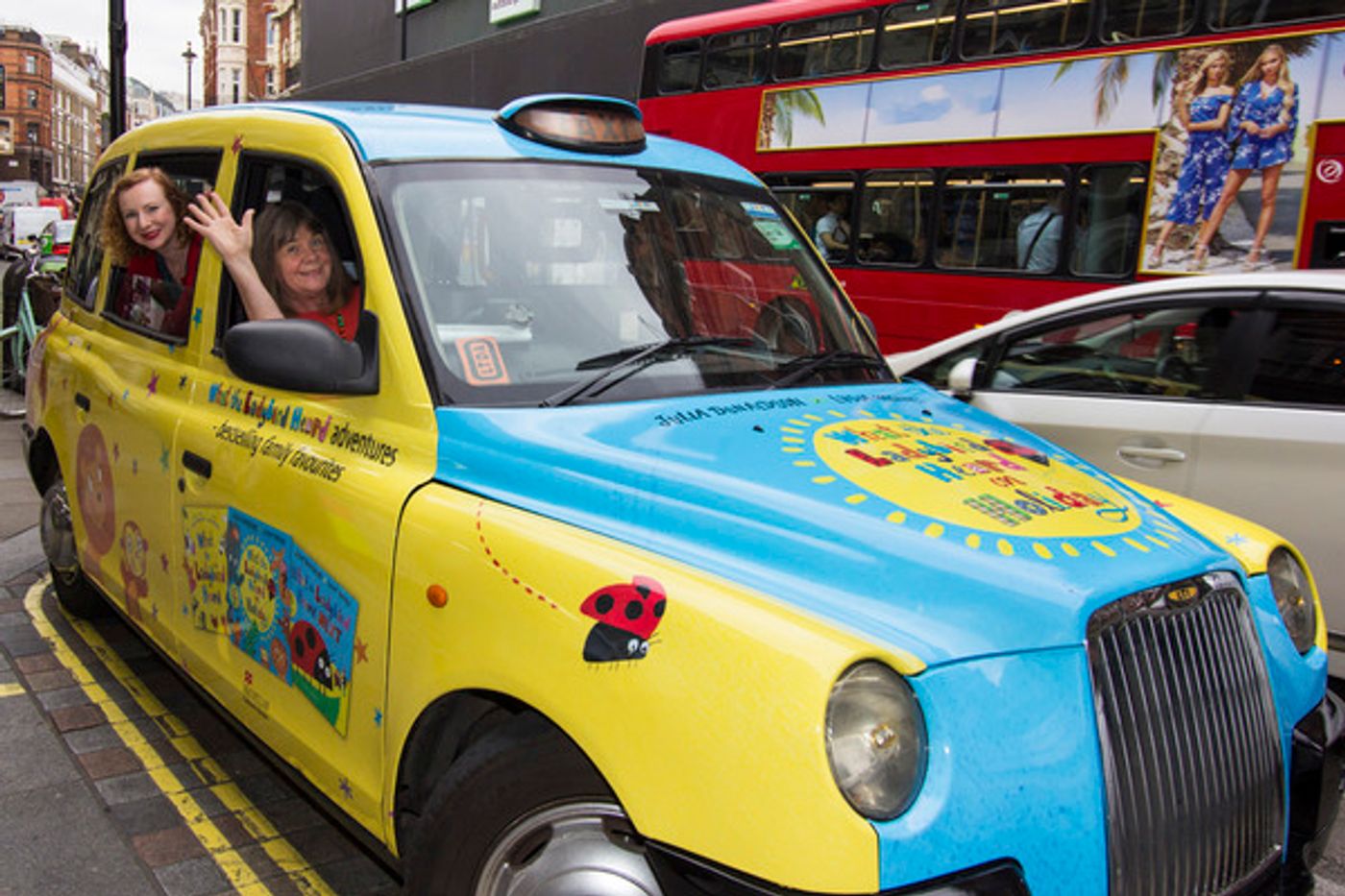 Photo Flash: WHAT THE LADYBIRD HEARD Author & Illustrator Taxi Around London to Celebrate West End Adaptation  Image
