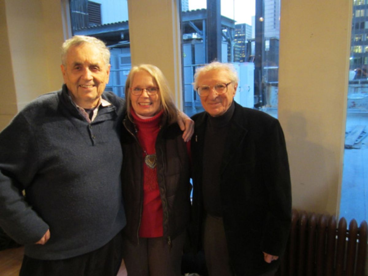 Sherman Yellen, Maggie L. Harrer and Sheldon Harnick at 