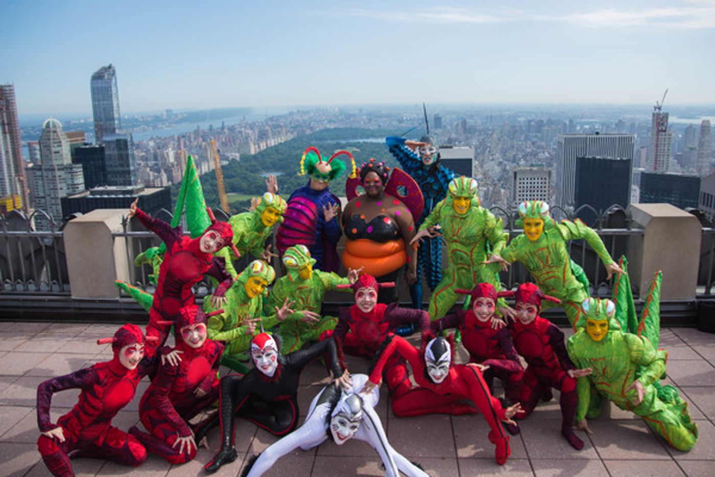 Photo Flash: Colorful Insects of Cirque's OVO Visit Top of the Rock  Image