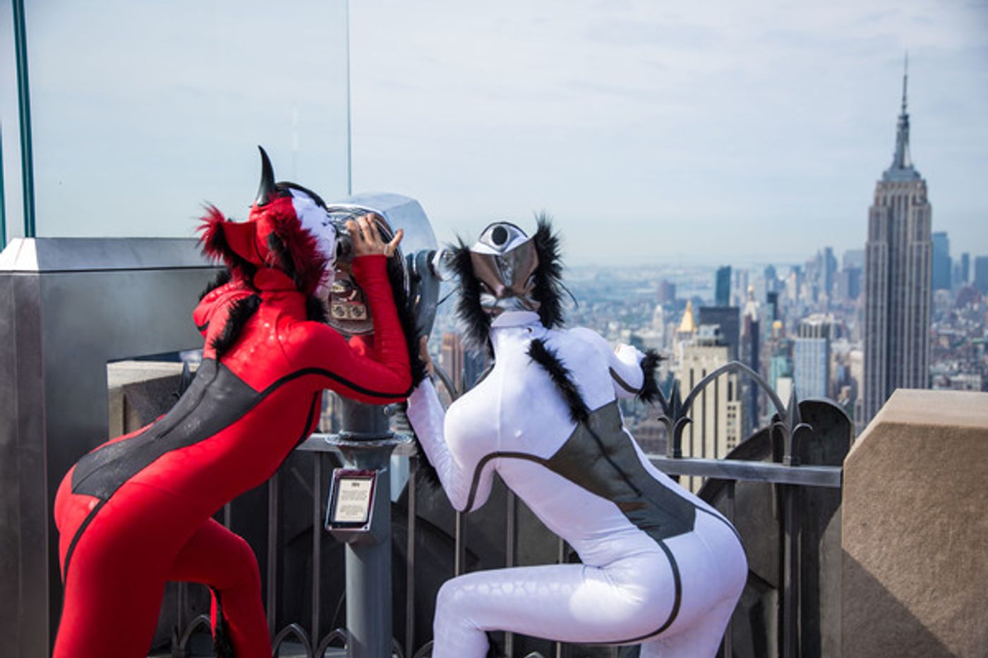 Photo Flash: Colorful Insects of Cirque's OVO Visit Top of the Rock  Image