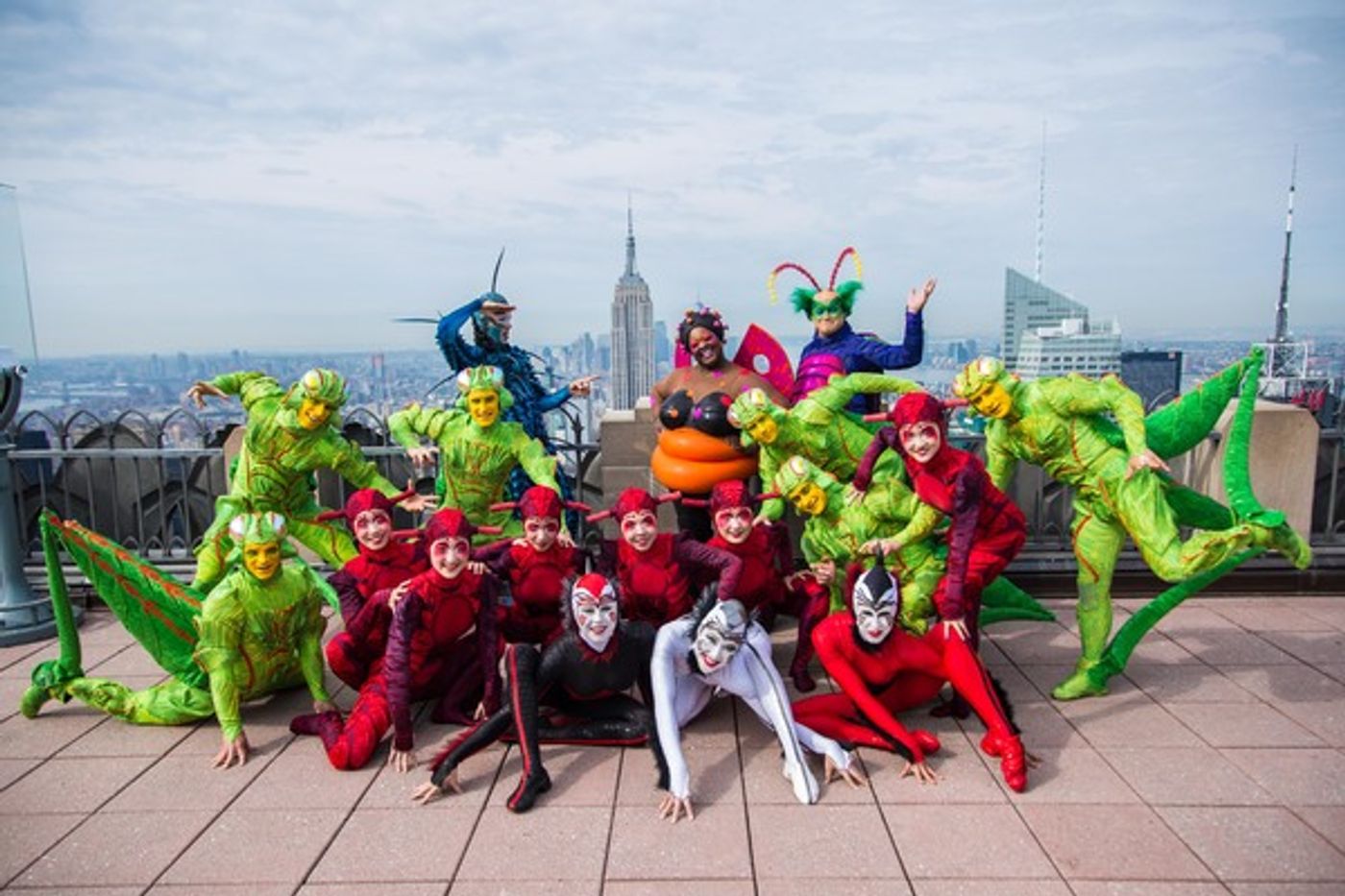 Photo Flash: Colorful Insects of Cirque's OVO Visit Top of the Rock  Image