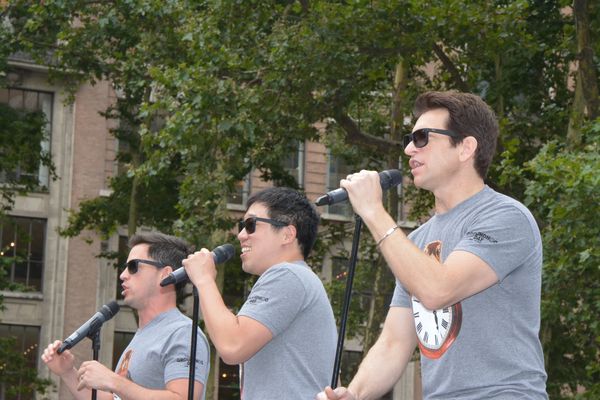 Andrew Call, Raymond J. Lee and Andy Karl Photo