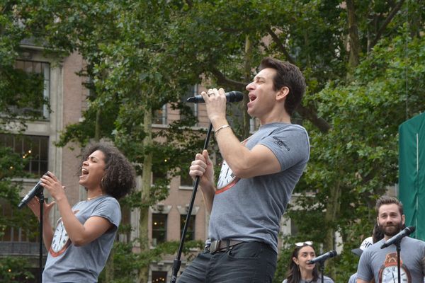 Barrett Doss and Andy Karl Photo