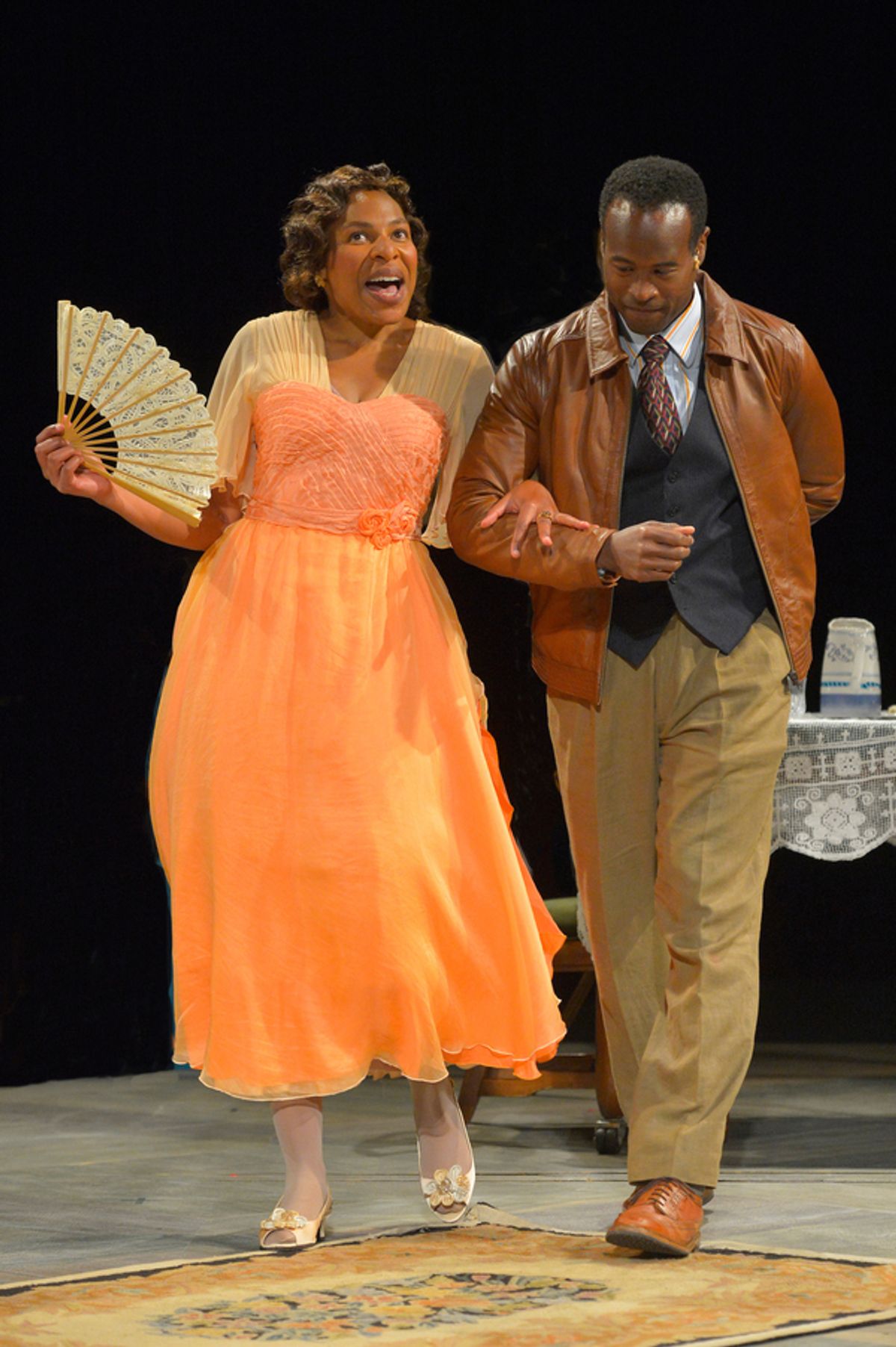 Karen Aldridge and Rafael Jordan at 