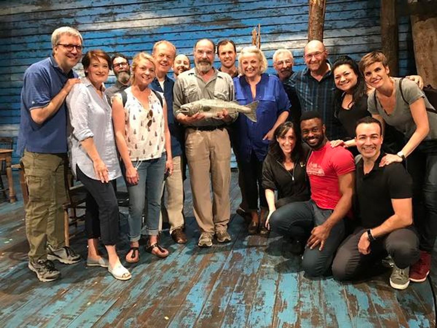Photo Flash: Mandy Patinkin Kisses the Fish at COME FROM AWAY!  Image
