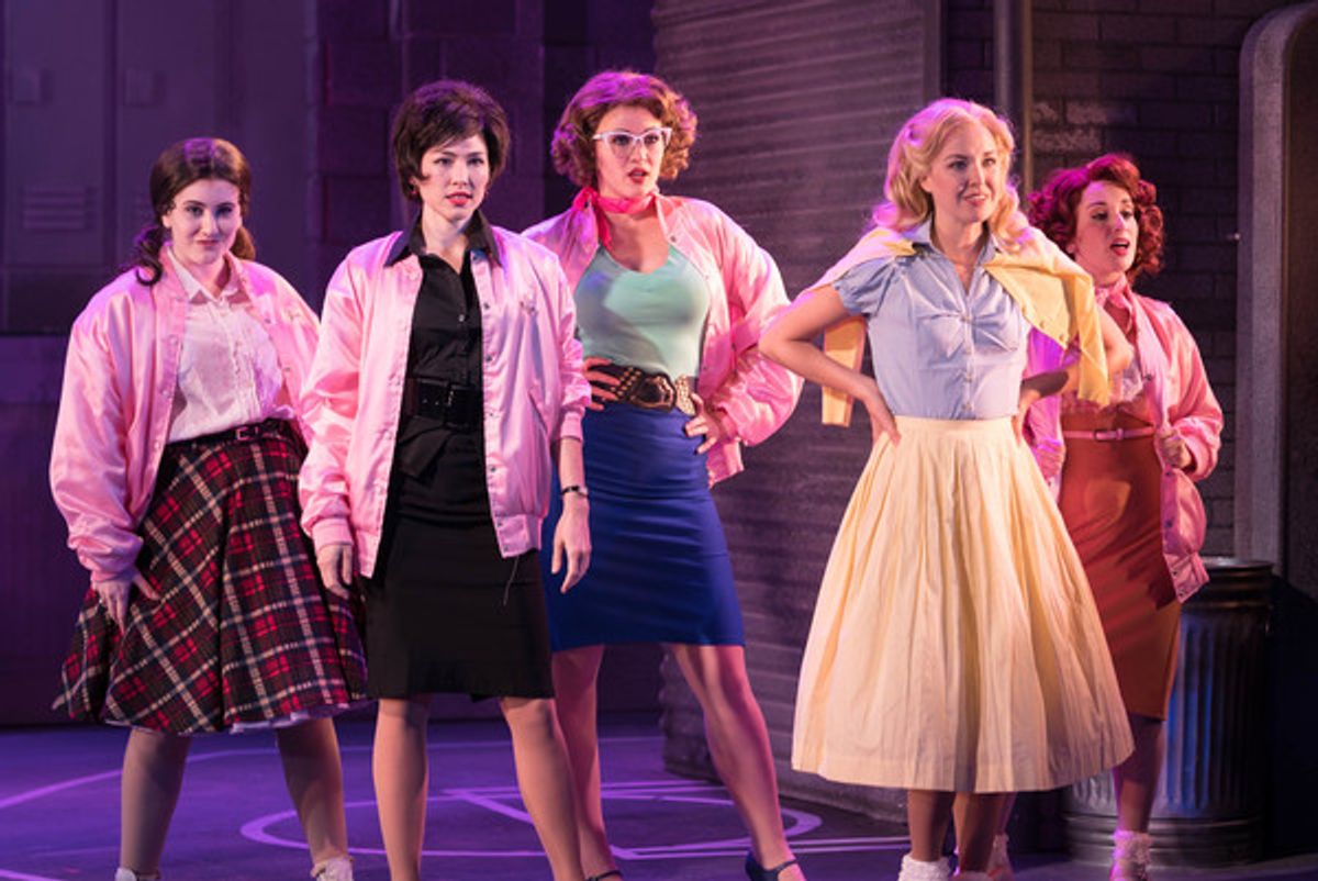 Hannah Slabaugh, Madeleine Barker, Laura Helm, Liana Hunt and Sari Alexander at 