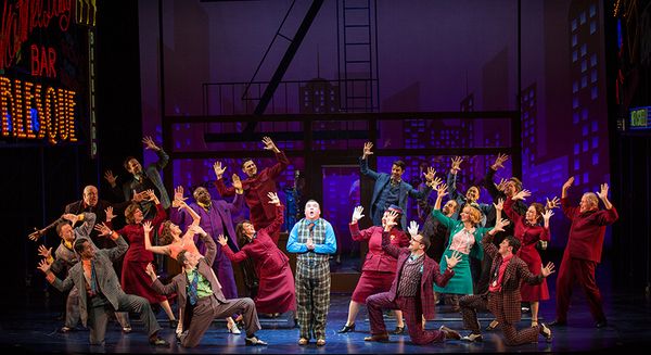 The cast of Guys and Dolls, with music and lyrics by Frank Loesser, book by Abe Burro Photo