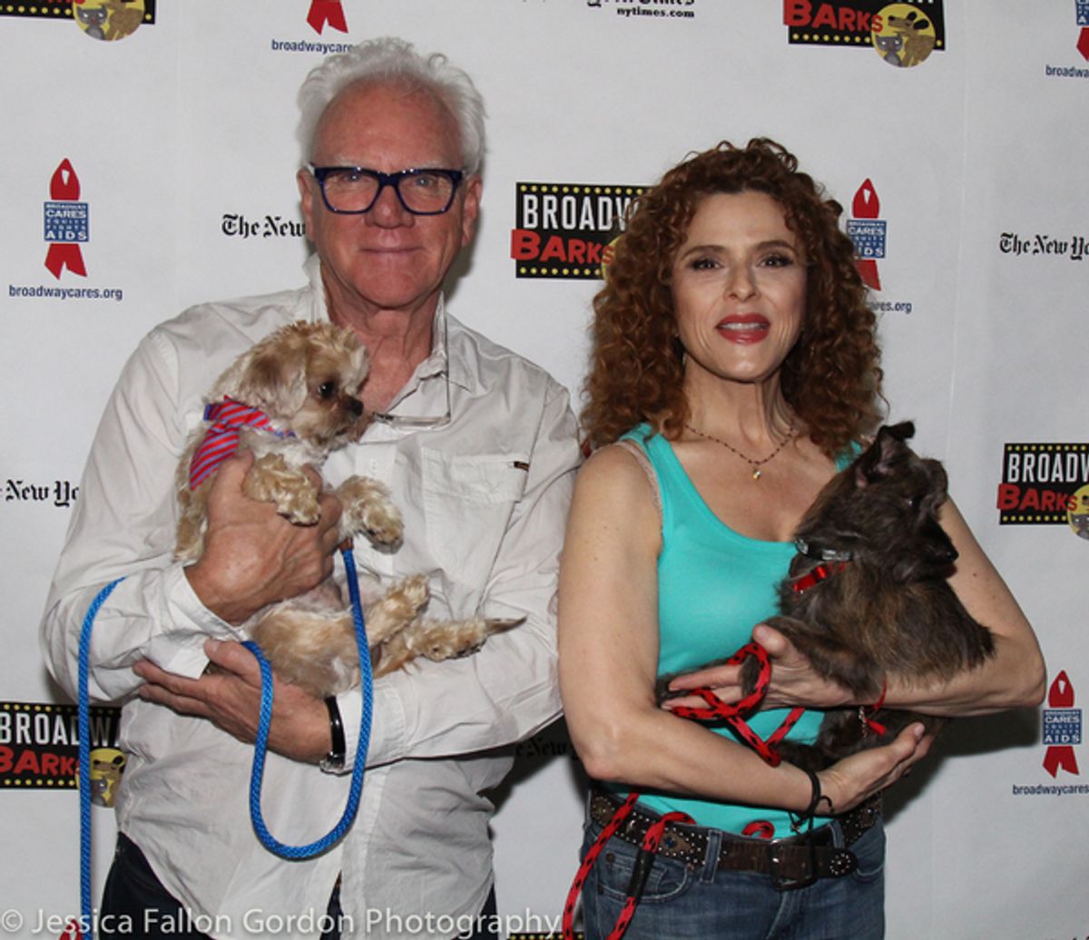 Malcolm McDowell and Bernadette Peters at 
