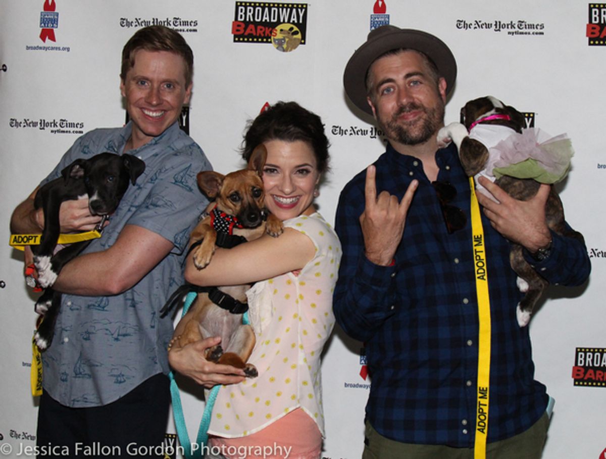 Steven Booth, Jenn Gambatese and Eric Petersen at 