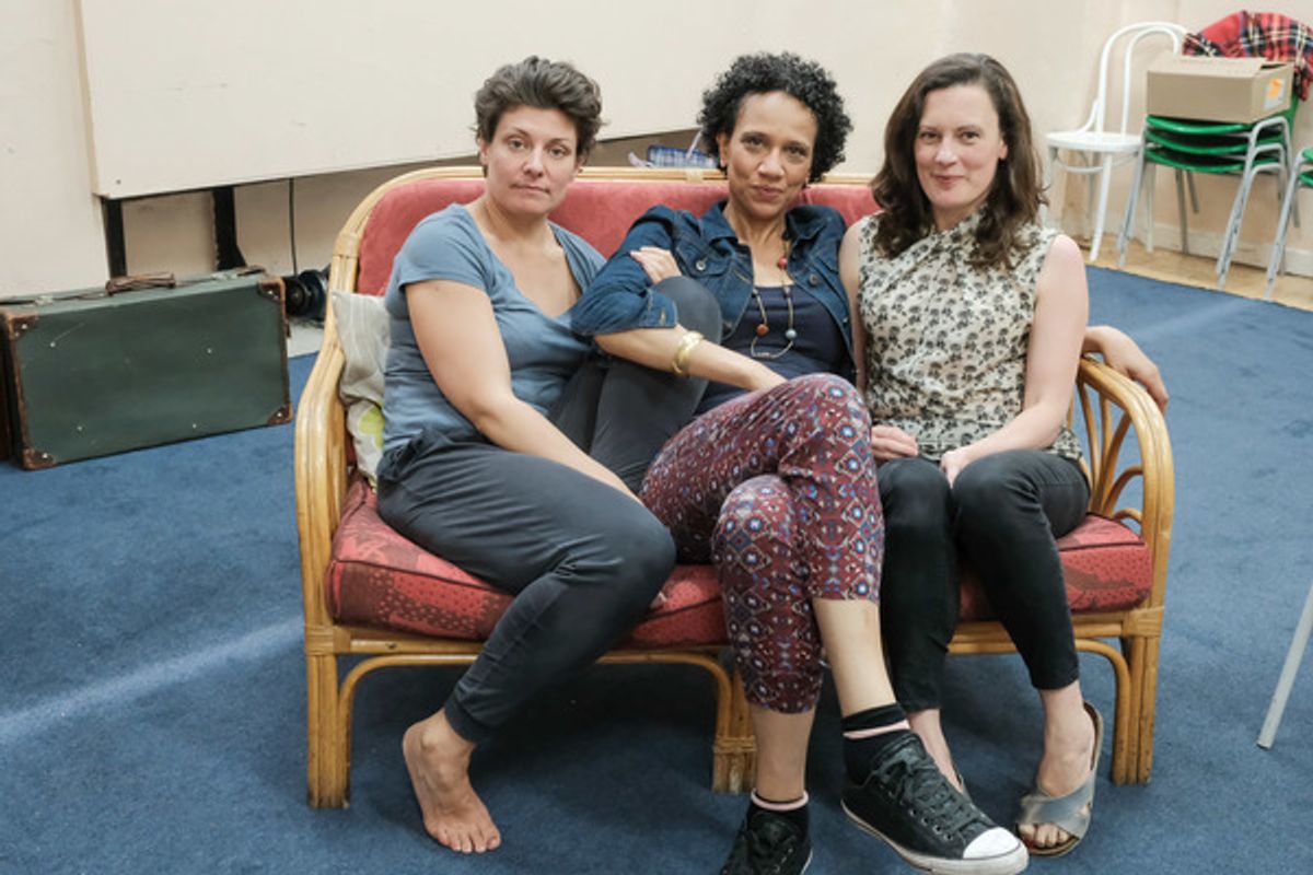 Polly Lister, Grace Cookey-Gam, and Margaret Cabourn-Smith at 