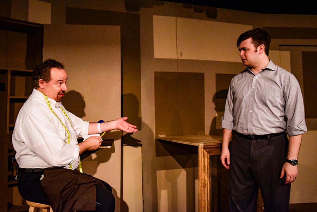 (left to right) Brian Rabinowitz and T. Isaac Sherman in Grippo Stage Companyâ€™s revival of THE GOD OF ISAAC by James Sherman, directed by Dennis ZaÄek. Photo by Evan Hanover. at 