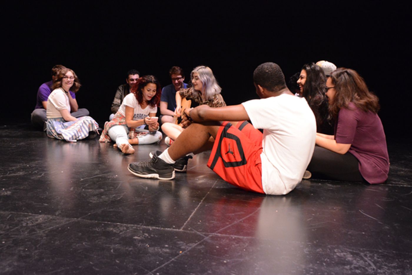 Photo Coverage: Daphne Rubin-Vega Rehearses with REBEL VERSES Youth Arts Festival at the Vineyard  Image