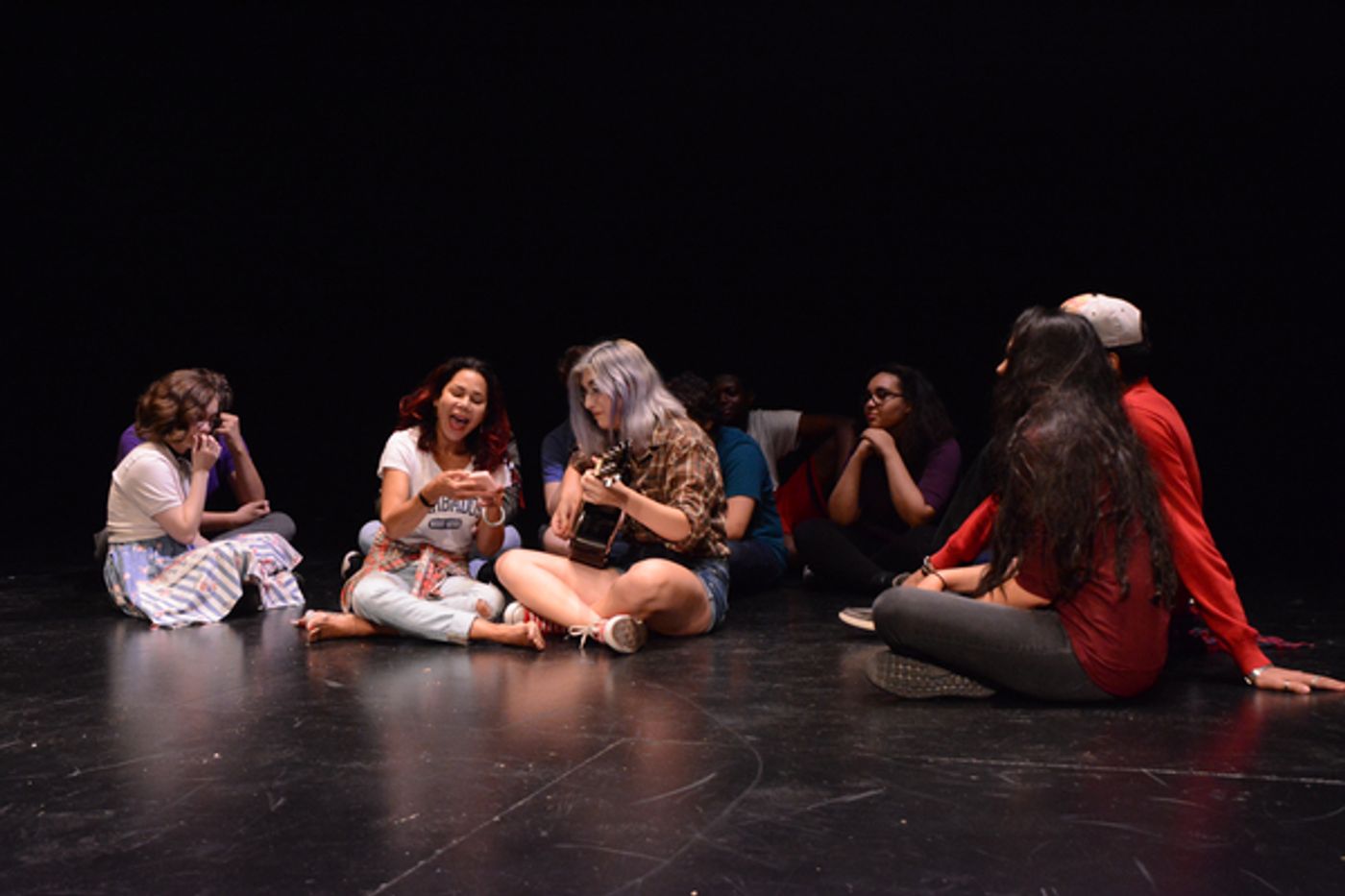Photo Coverage: Daphne Rubin-Vega Rehearses with REBEL VERSES Youth Arts Festival at the Vineyard  Image
