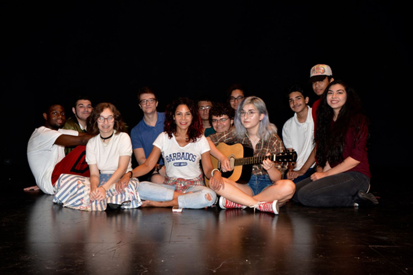 Photo Coverage: Daphne Rubin-Vega Rehearses with REBEL VERSES Youth Arts Festival at the Vineyard  Image