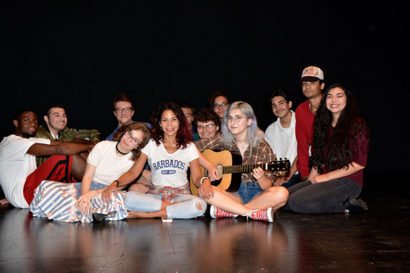 Photo Coverage: Daphne Rubin-Vega Rehearses with REBEL VERSES Youth Arts Festival at the Vineyard  Image