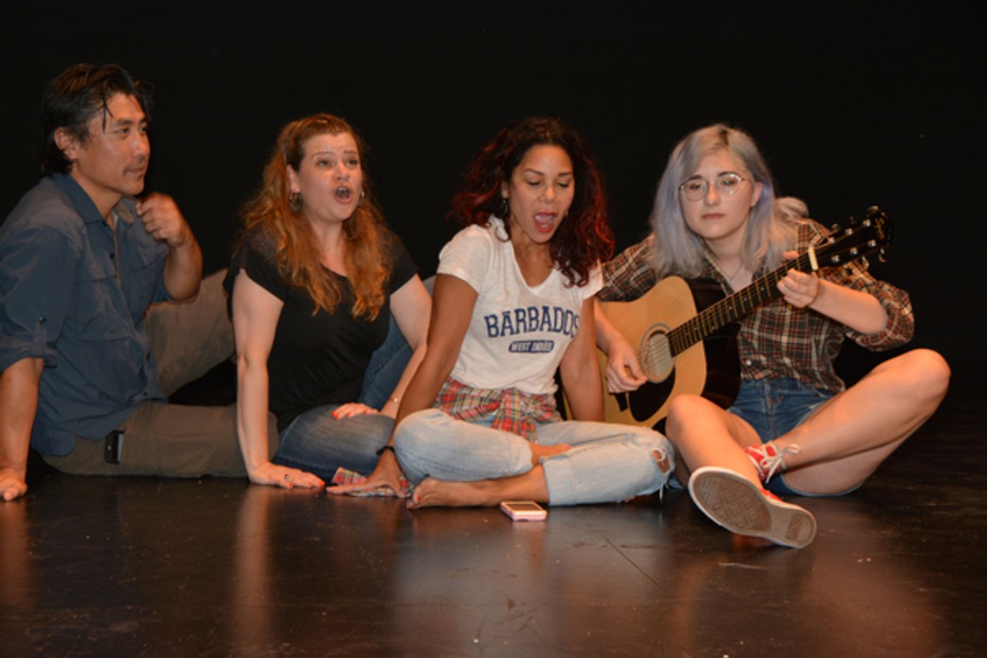 Photo Coverage: Daphne Rubin-Vega Rehearses with REBEL VERSES Youth Arts Festival at the Vineyard  Image