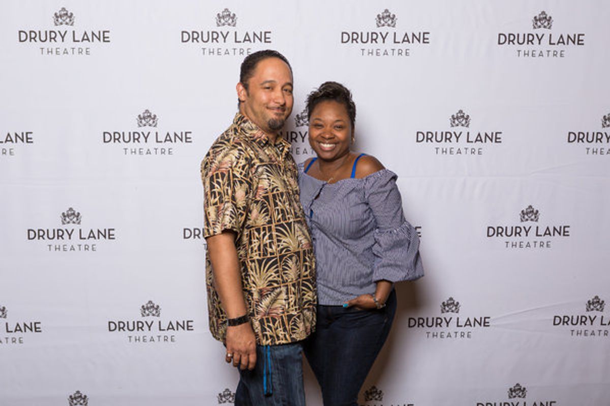 Donica Lynn (recently seen in Drury Lane's James and the Giant Peach) and her fiancee Edward Tribue at 