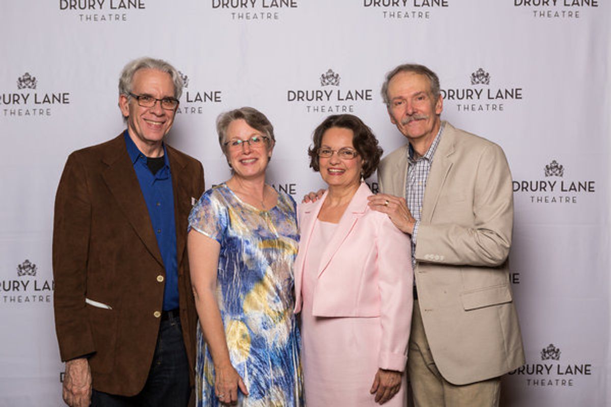 THE GIN GAME understudies Jim McCance and Jill Shellabarger with Paula Scrofano and John Reeger at 