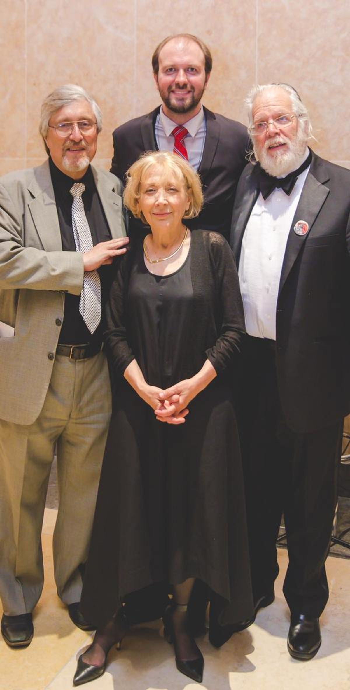 Moishe Rosenfeld, Bryna Wasserman, NYTF CEO Christopher Massimine, Zalmen Mlotek at 