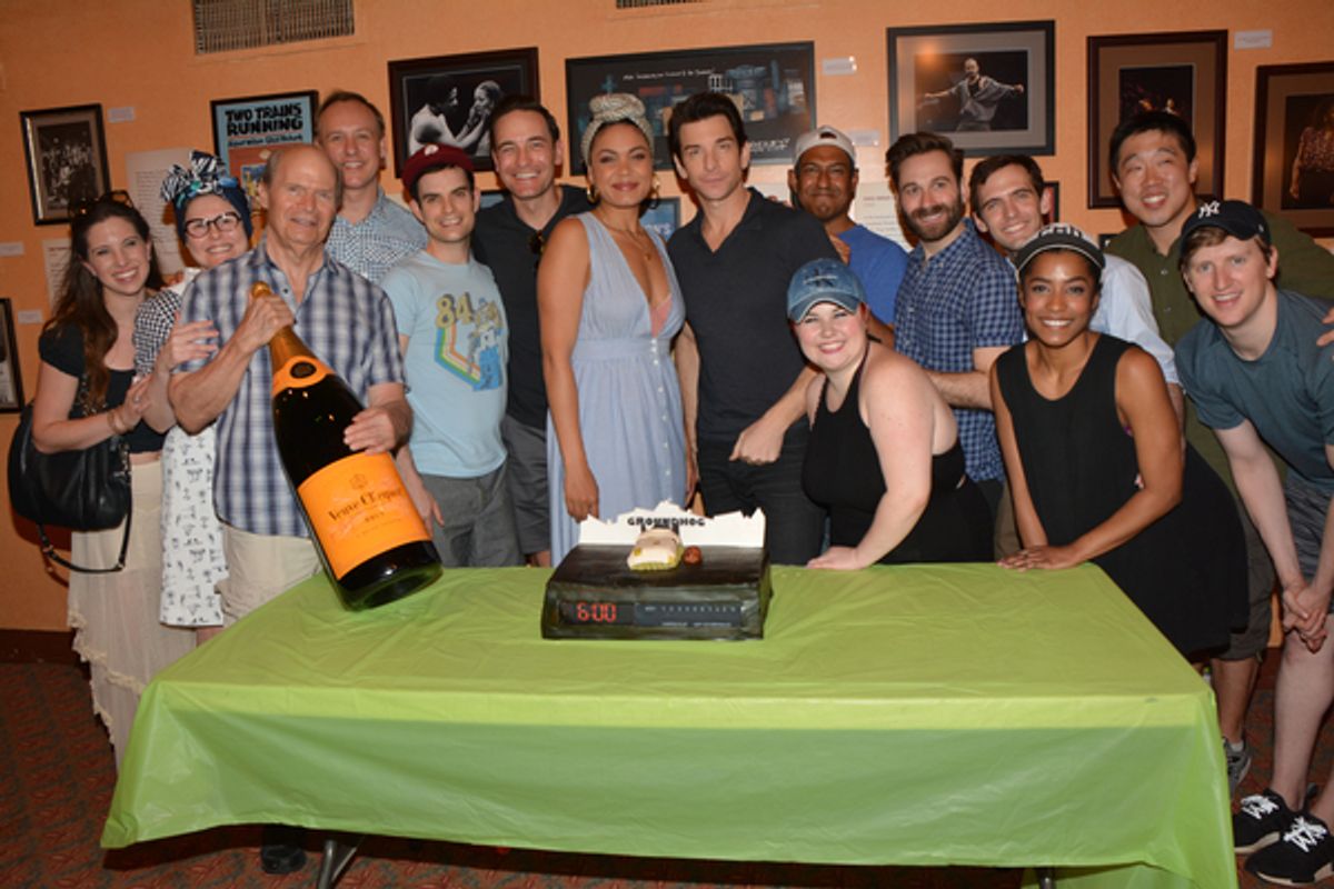 Barrett Doss and Andy Karl  at 