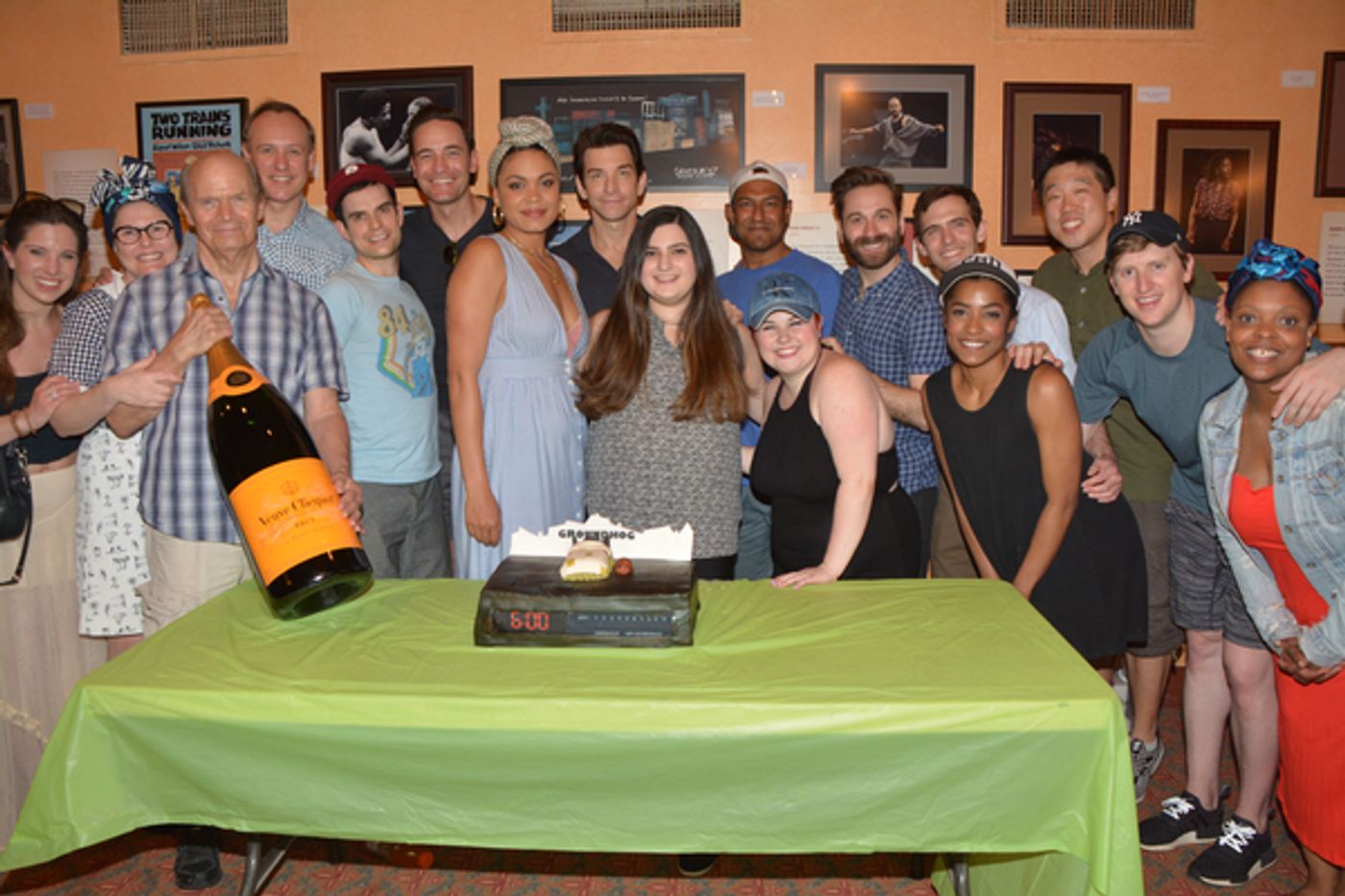 Photo Coverage: It's Blue Skies for GROUNDHOG DAY on Its 100th Broadway Performance  Image