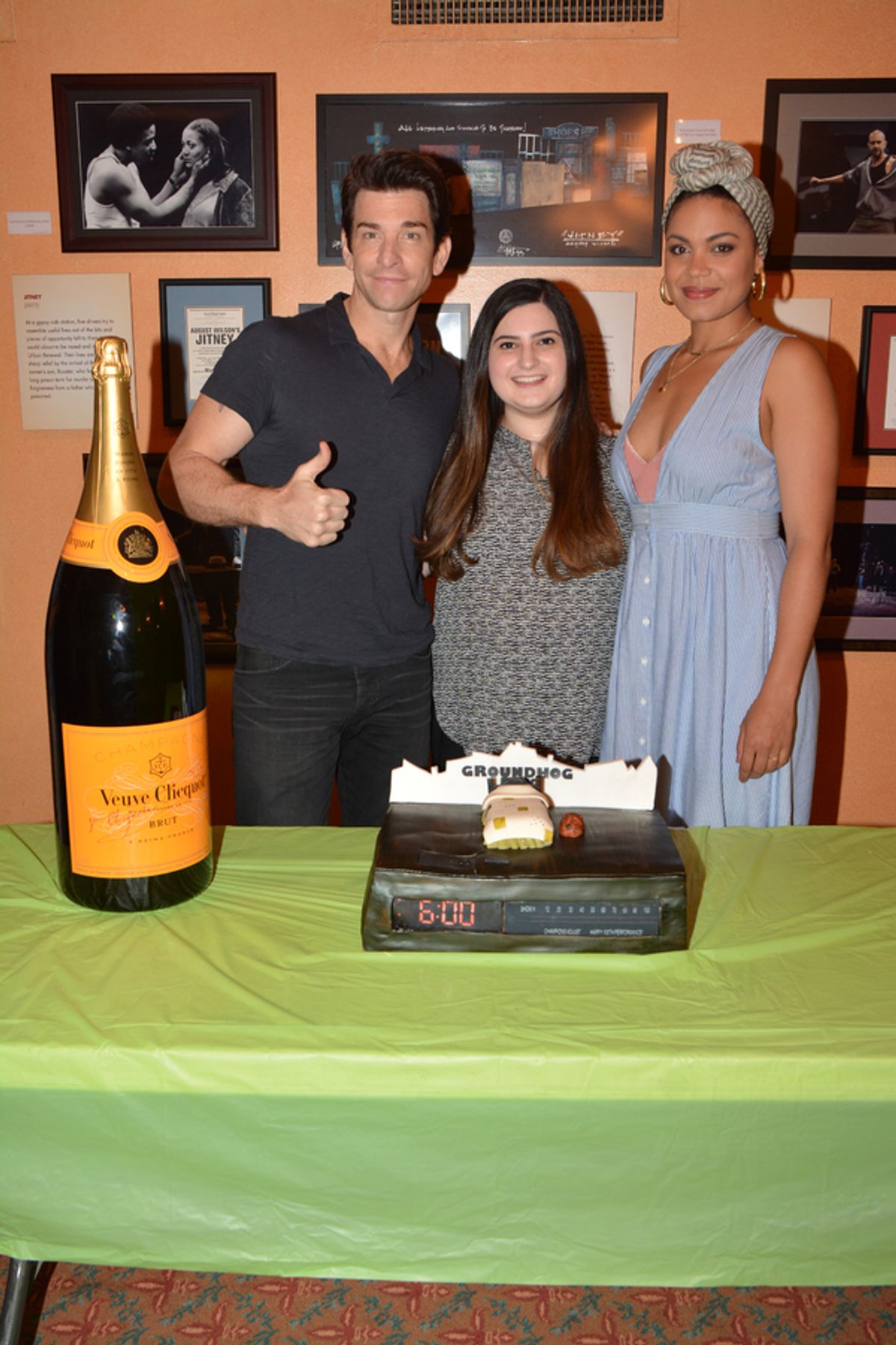 Andy Karl and Barrett Doss, Dina Jawetz at 
