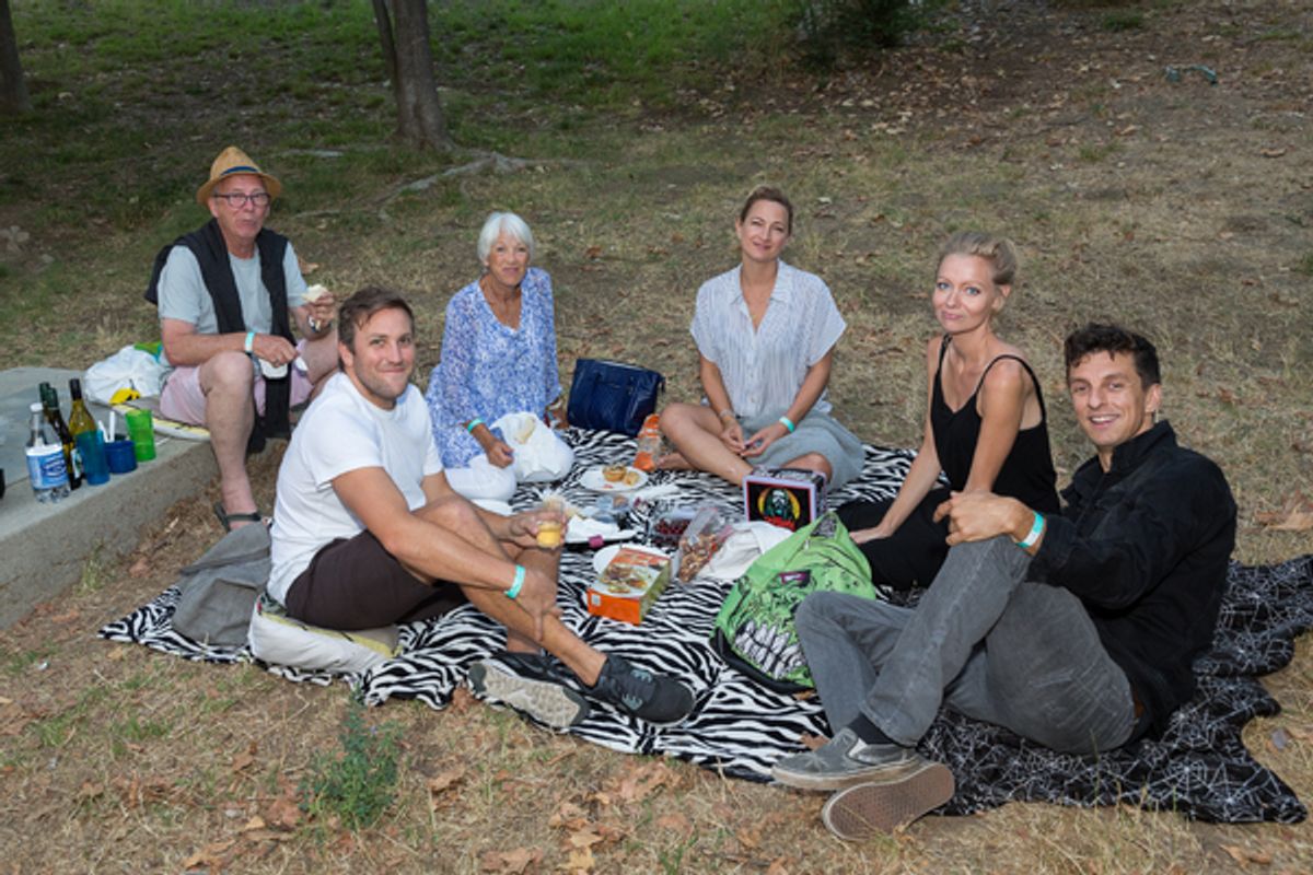 Zoe Bell, Axelle Carolyn and Gez Medinger at 