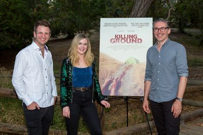 Aaron Glenane, Harriet Dyer and Damien Power Photo