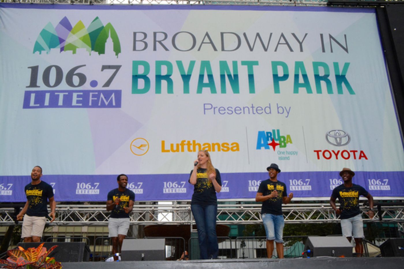 Photo Coverage: Casts of KINKY BOOTS, BEAUTIFUL & More Sing Out at Broadway in Bryant Park!  Image