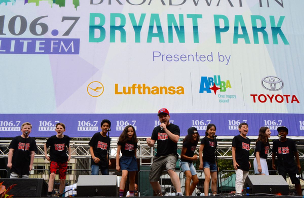 Jonathan Wagner and the School of Rock Kids- Walden Sullivan, Paul Luke Bonenfant, Raqhav Mehrotra, Ruth Righi, Gianna Harris, Ellie Kim, Sammy Ramirez, Rachel Katzke and Terrance Bell, Jr. at 