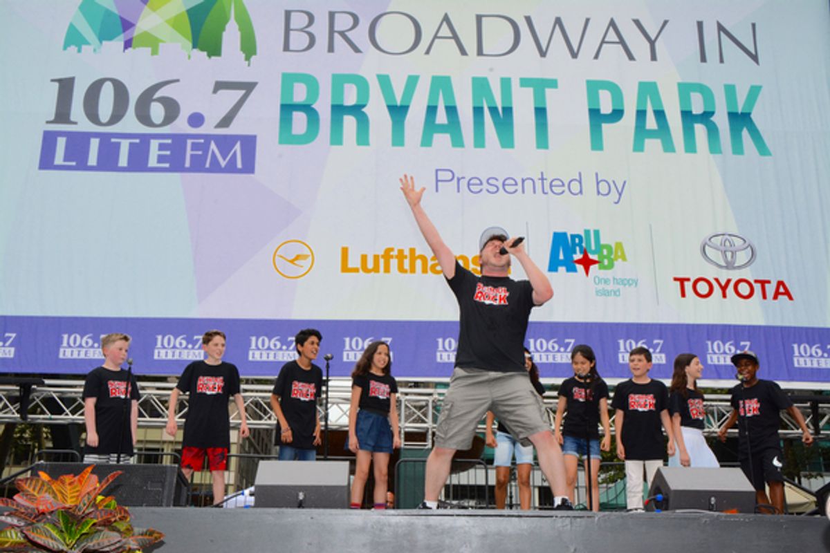 Jonathan Wagner and the School of Rock Kids- Walden Sullivan, Paul Luke Bonenfant, Raqhav Mehrotra, Ruth Righi, Gianna Harris, Ellie Kim, Sammy Ramirez, Rachel Katzke and Terrance Bell, Jr. at 